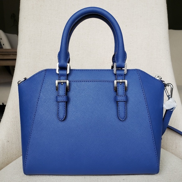SOLD NWT Michael Kors MD Ciara Satchel sapphire - Picture 4 of 7